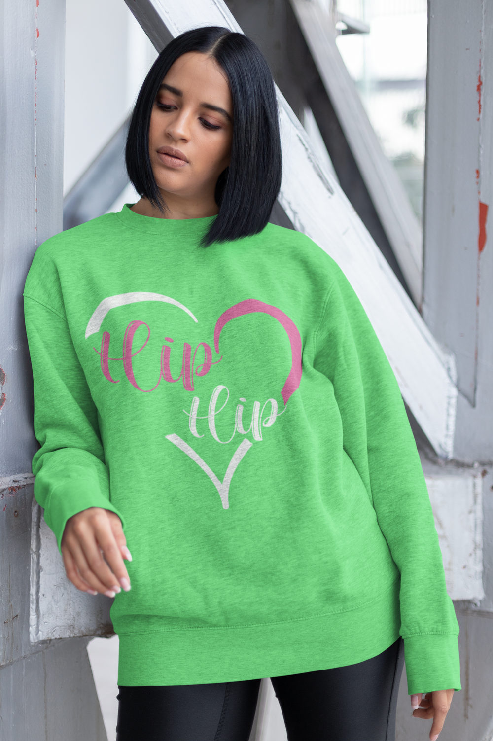 I Love Hip Hop Heart Ladies Sweatshirt 5 Colors FREE SHIPPING Women's Streetwear Rapper Clothing Online Store - One Stop Hip Hop UK