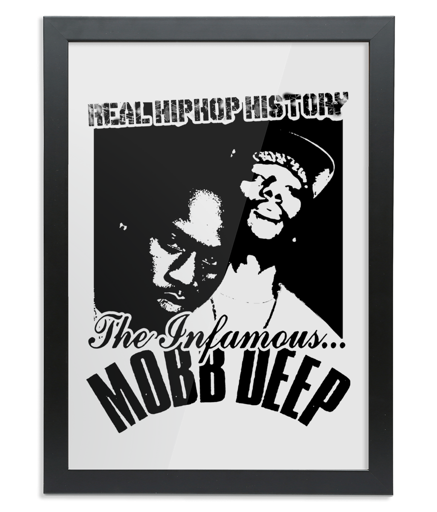 Mobb Deep Hip Hop History - Black Frame - Wall Art - One Stop Hip Hop UK