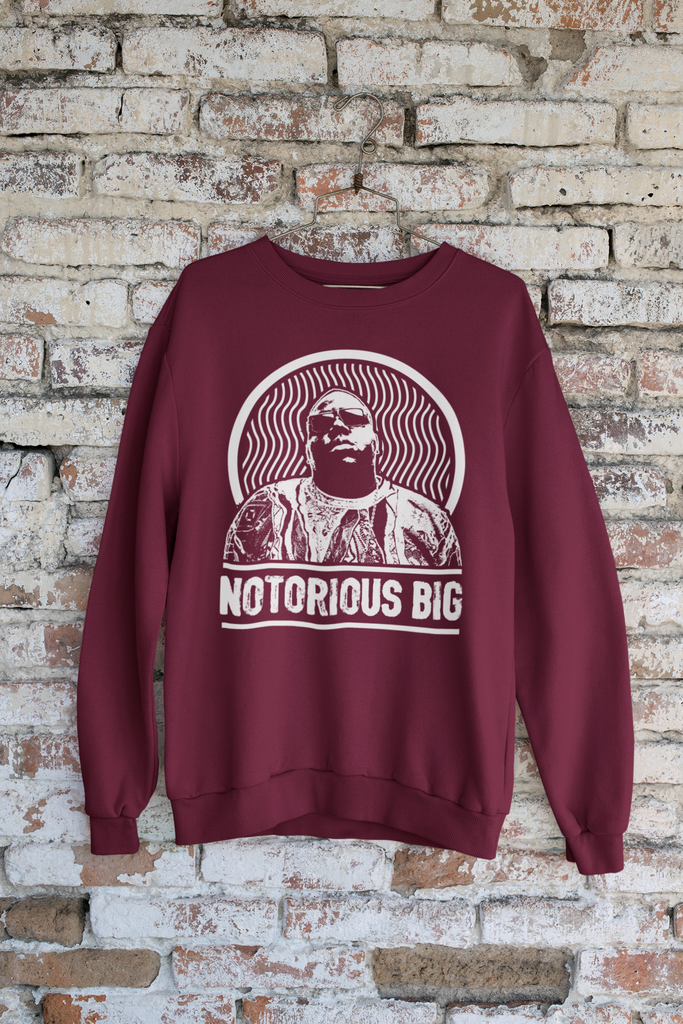 Notorious Big Biggy Smalls Hip Hop Clothing FREE SHIPPING Sweatshirt Streetwear Online Store Iconic Range - One Stop Hip Hop UK