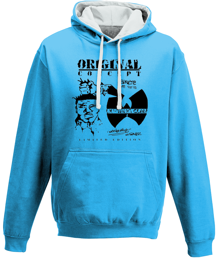 Wu-Tang Clan Clothing Original Concept - Hoodie - Sapphire Blue/Grey/Charcoal/Red - One Stop Hip Hop UK