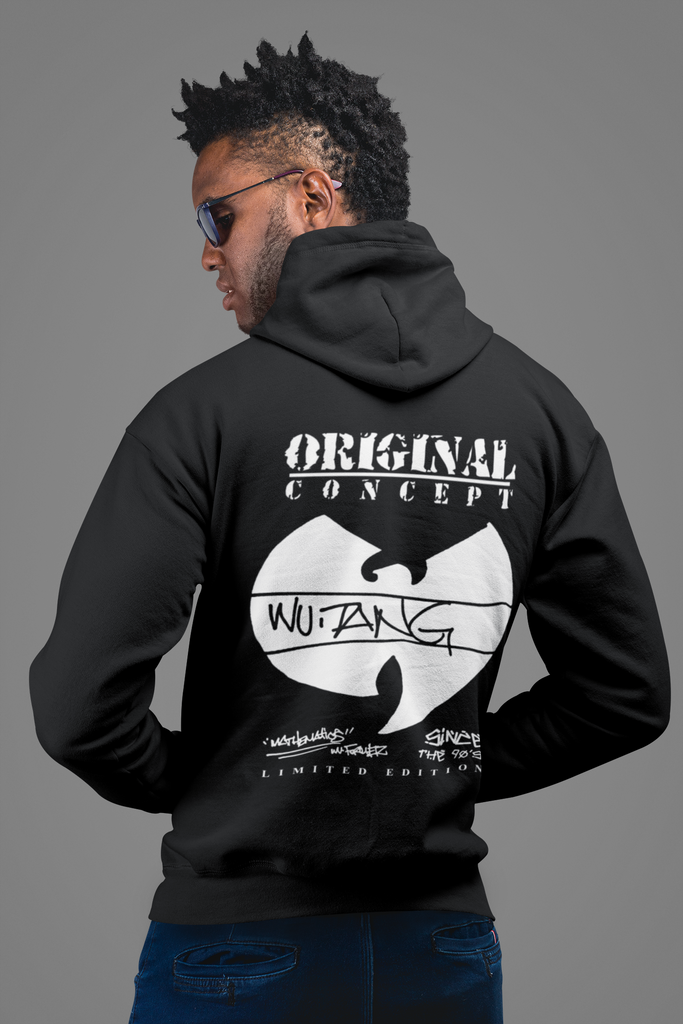 Wu-Tang Clan Old School Hip Hop Zip Fleece - Red/Grey/Black Long Sleeve - New Streetwear - Online Store - One Stop Hip Hop UK