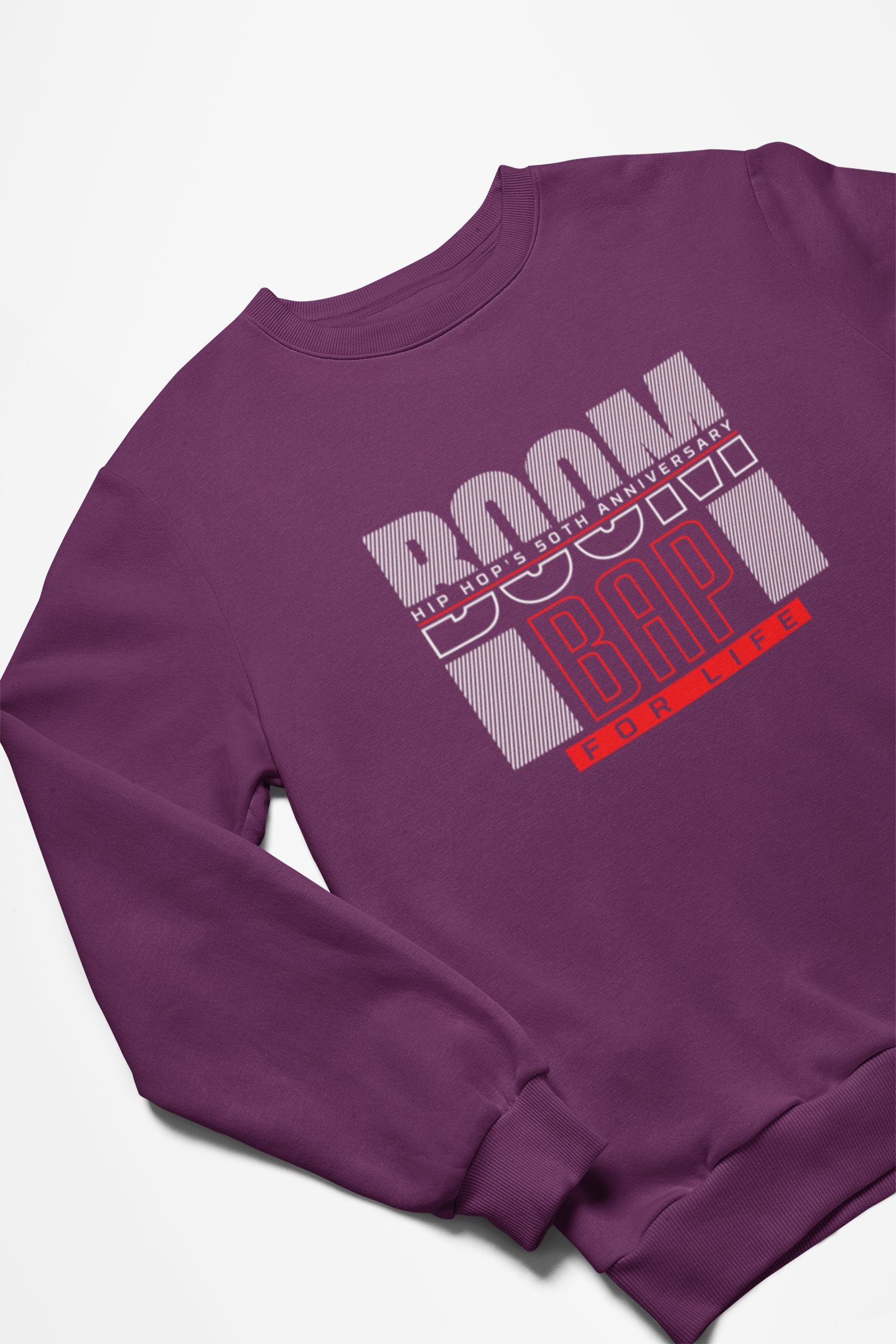 Boom Bap Hip Hop Sweatshirt - 5 Colors Available #HipHop50th