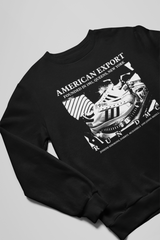 RUN DMC EXPORT - Old School Hip Hop Sweatshirt - Black/Purple/Yellow/Navy - One Stop Hip Hop UK