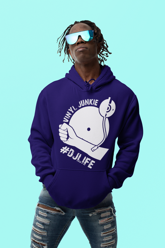 Vinyl Junkie - Urban Streetwear 5 Colors - Long Sleeve Shirt FREE SHIPPING - Online Store - One Stop Hip Hop UK