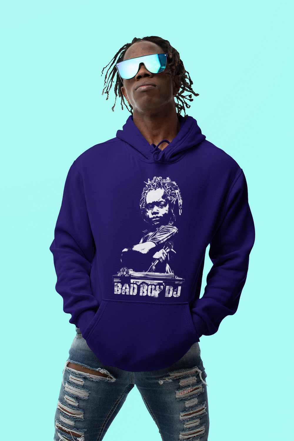 Bad Boy DJ hoodie - Long Sleeve 5 Colors - Urban Streetwear FREE SHIPPING - Online Store - One Stop Hip Hop UK