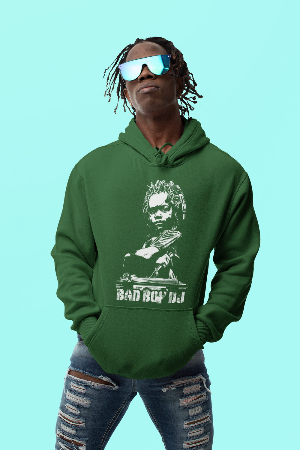 Bad Boy DJ hoodie - Long Sleeve 5 Colors - Urban Streetwear FREE SHIPPING - Online Store - One Stop Hip Hop UK