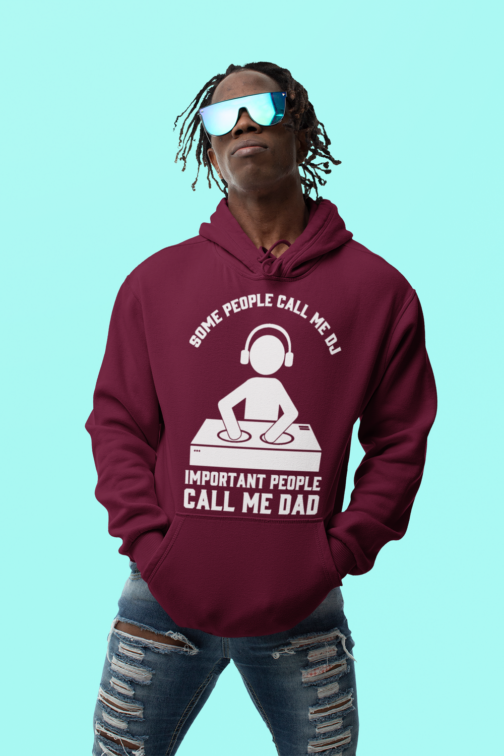 DJ Dad Hoodie - Urban Apparel 5 Colors - Long Sleeve FREE shipping - Online Store - One Stop Hip Hop UK