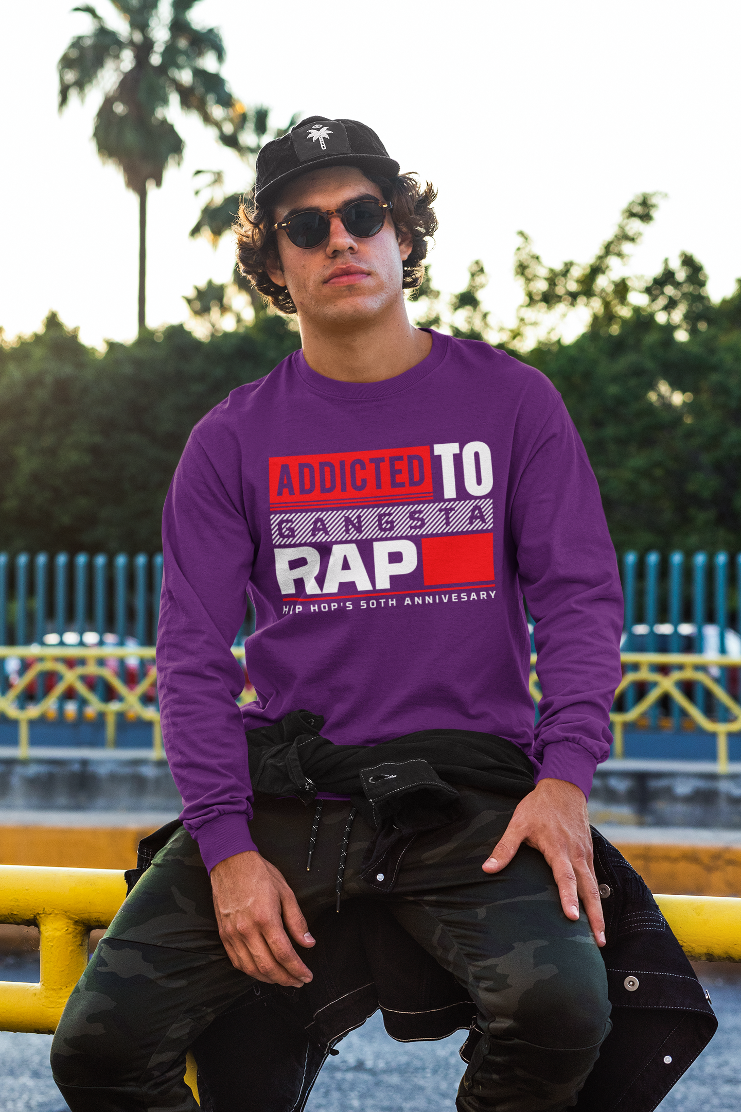 Addicted To Gangsta Rap Hip Hop Sweatshirt - 5 Colors Available #HipHop50th