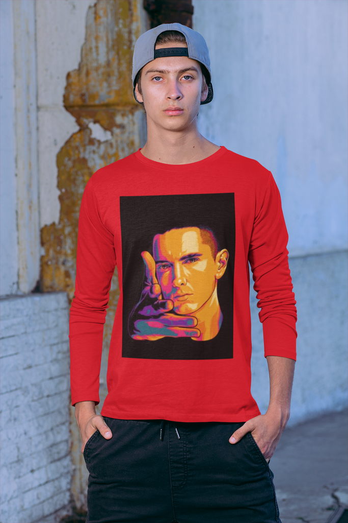 Eminem/Slim Shady Long Sleeve Tee - 5 Colors - Hip Hop Clothing - FREE SHIPPING - Online Shop - One Stop Hip Hop UK
