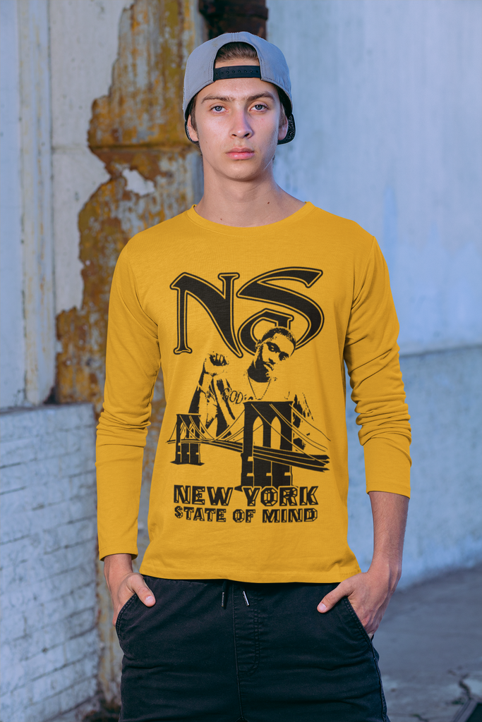 Nas Hip Hop Long Sleeve Tee - 5 Colors New Streetwear - FREE SHIPPING - Online Store - One Stop Hip Hop UK