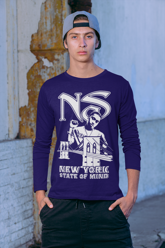 Nas Hip Hop Long Sleeve Tee - 5 Colors New Streetwear - FREE SHIPPING - Online Store - One Stop Hip Hop UK