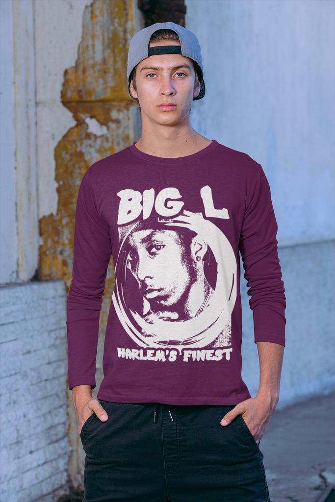 Big L Long Sleeve Tee - Hip Hop Clothing 5 Colors - FREE SHIPPING - Online Store - One Stop Hip Hop UK