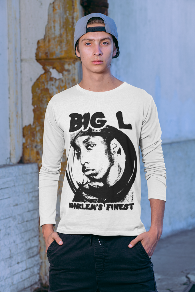 Big L Long Sleeve Tee - Hip Hop Clothing 5 Colors - FREE SHIPPING - Online Store - One Stop Hip Hop UK