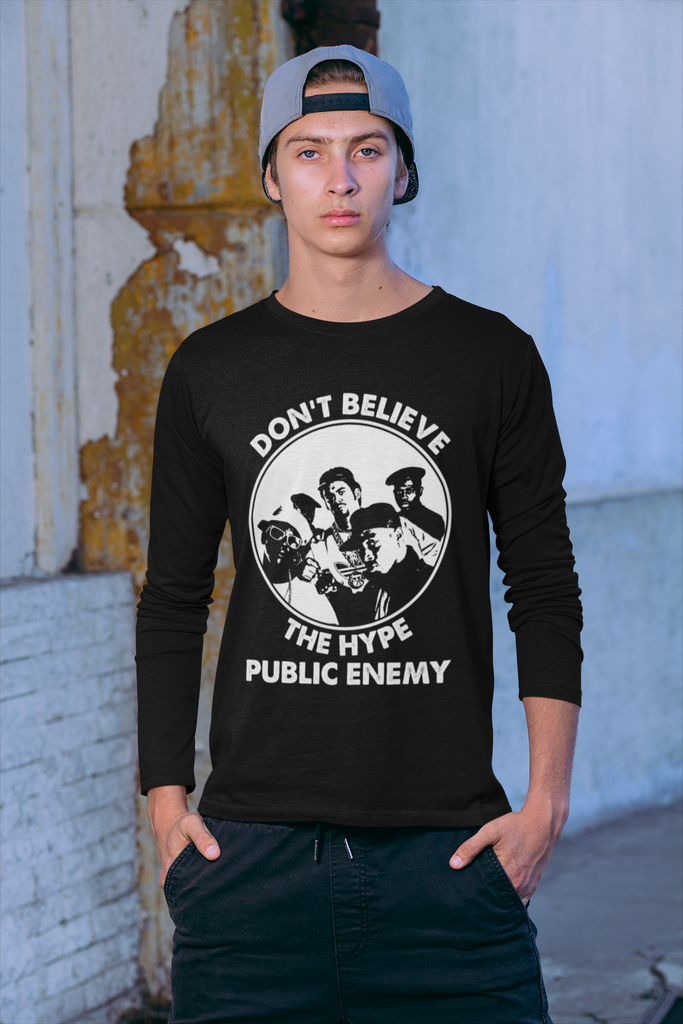 Public Enemy Long Sleeve Tee - 5 Colors Hip Hop Clothing - FREE SHIPPING - Online Shop - One Stop Hip Hop UK