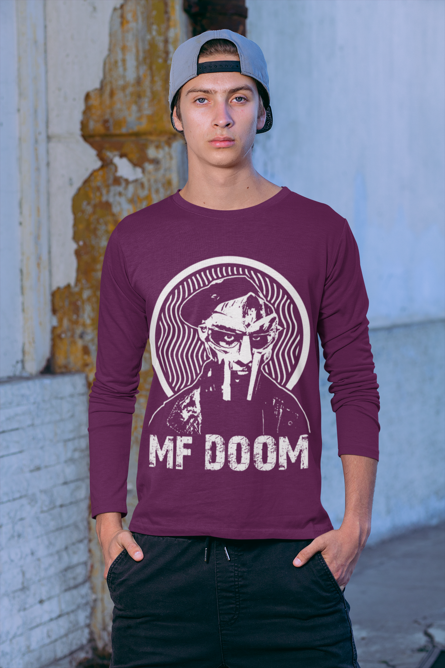 MF Doom Long Sleeve Tee - 5 Colors Hip Hop Clothing - FREE Shipping - Online Store - One Stop Hip Hop UK
