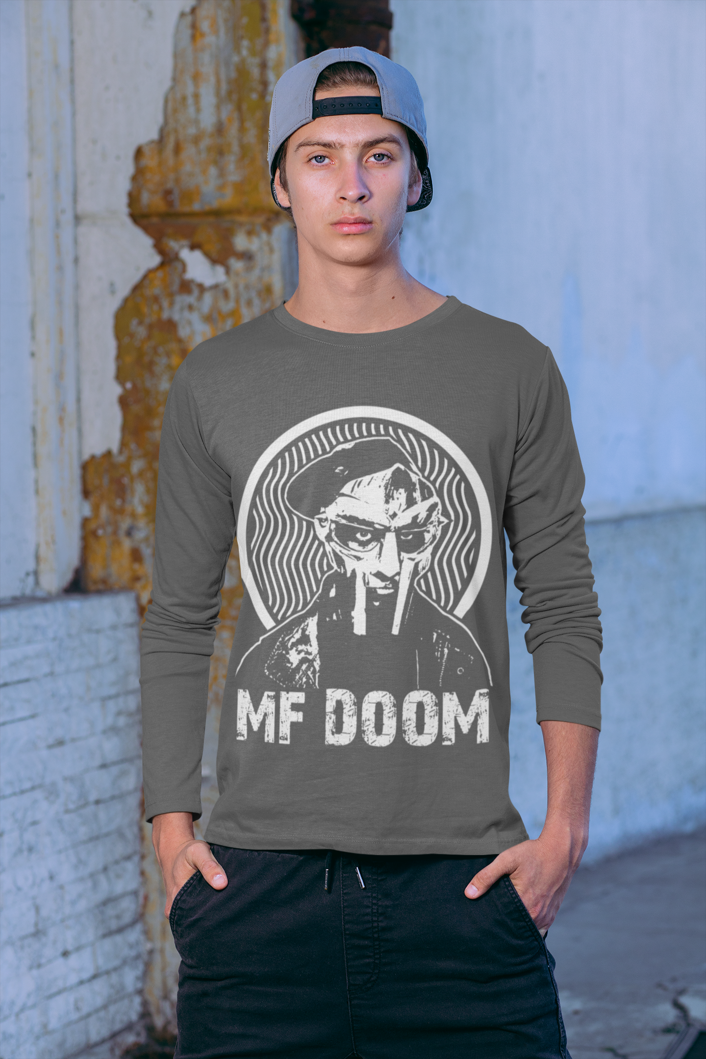 MF Doom Long Sleeve Tee - 5 Colors Hip Hop Clothing - FREE Shipping - Online Store - One Stop Hip Hop UK