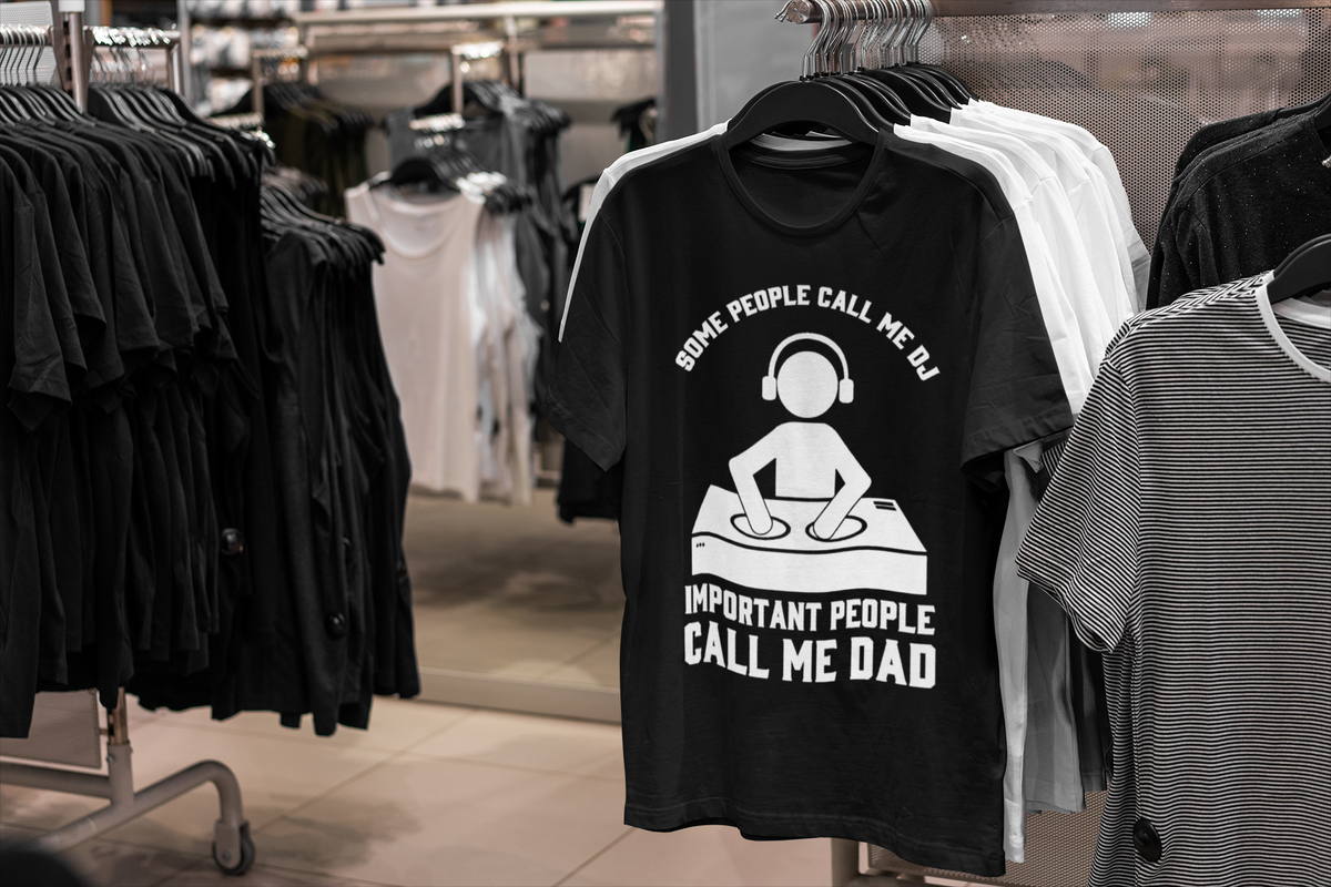 DJ Dad T-Shirt - Short Sleeve Shirt 5 Colors - Urban Streetwear - Online Shop - One Stop Hip Hop UK