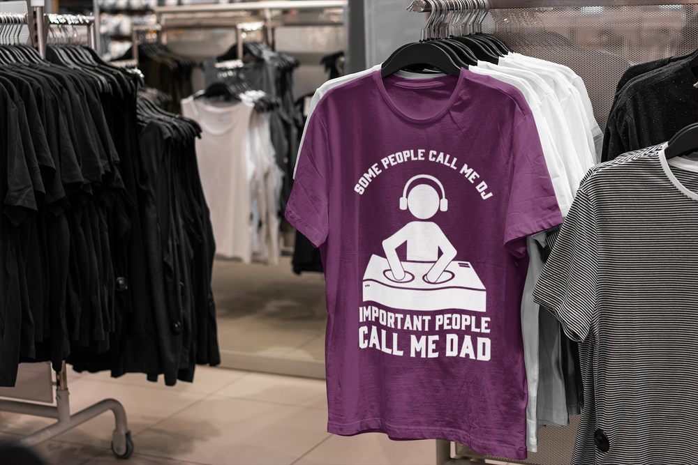 DJ Dad T-Shirt - Short Sleeve Shirt 5 Colors - Urban Streetwear - Online Shop - One Stop Hip Hop UK