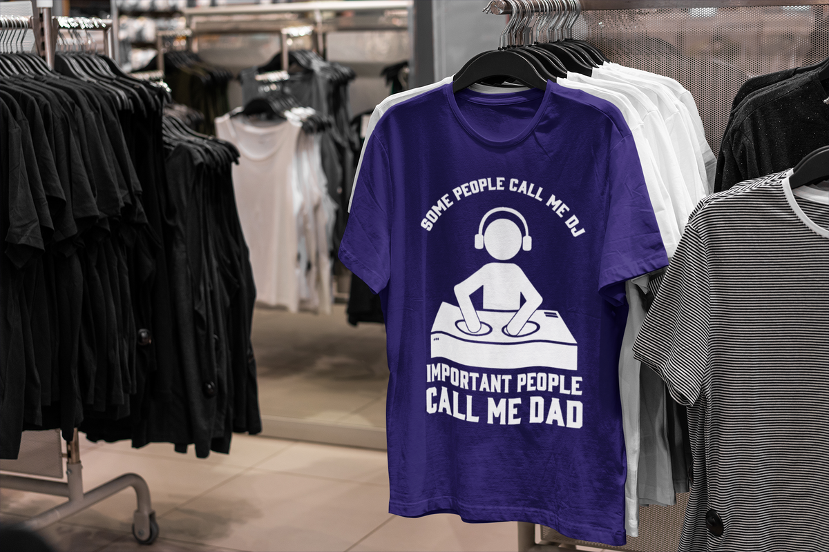 DJ Dad T-Shirt - Short Sleeve Shirt 5 Colors - Urban Streetwear - Online Shop - One Stop Hip Hop UK