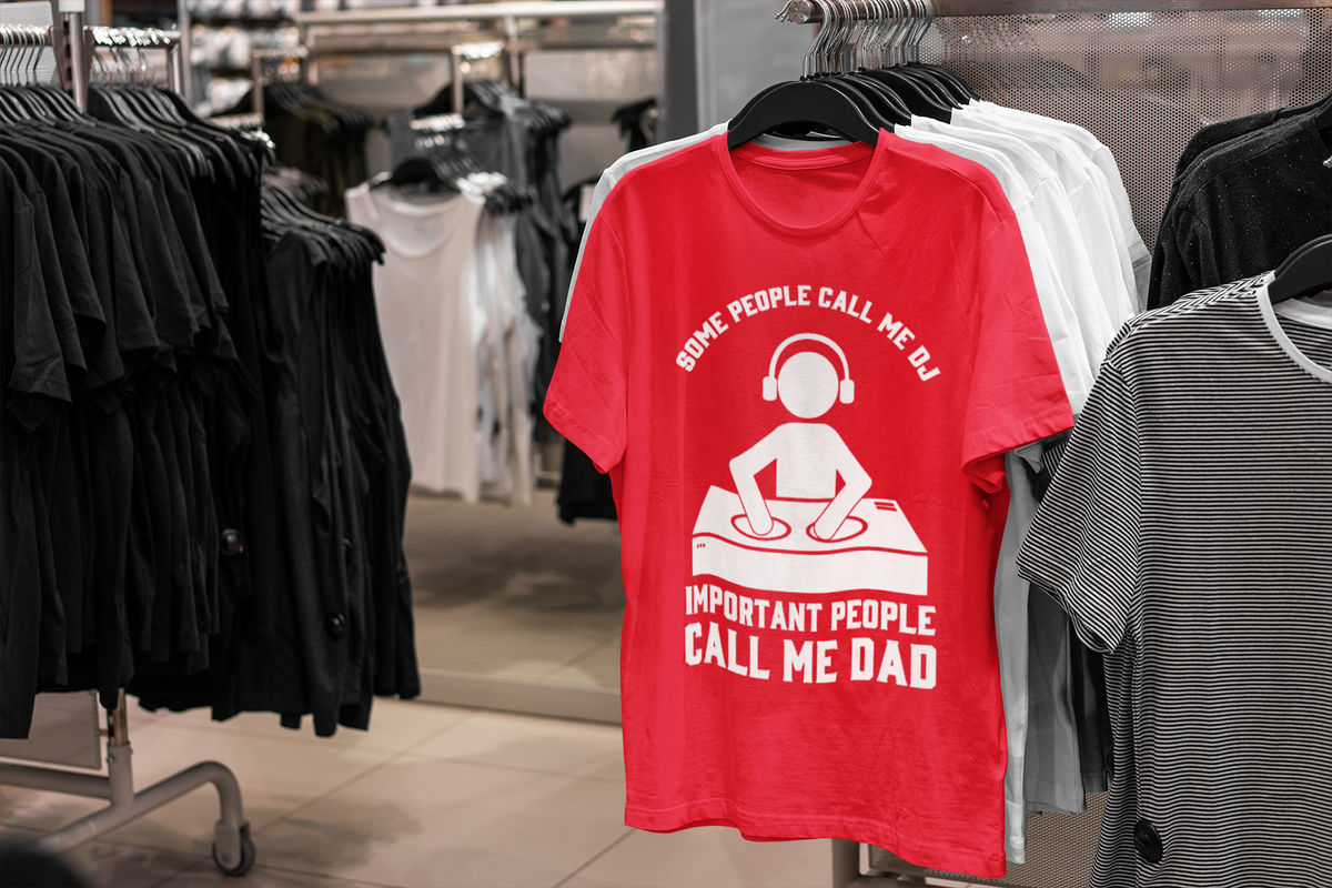 DJ Dad T-Shirt - Short Sleeve Shirt 5 Colors - Urban Streetwear - Online Shop - One Stop Hip Hop UK