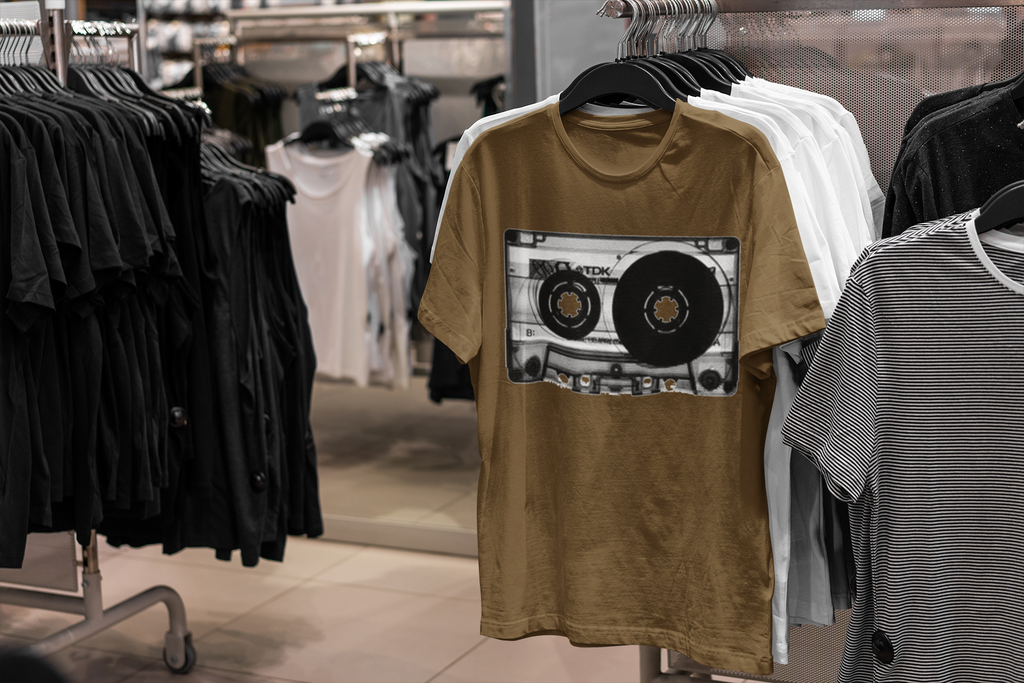 Old School Cassette Tape T-Shirt - Short Sleeve Shirt 4 Colors - New Streetwear - Online Store - One Stop Hip Hop UK