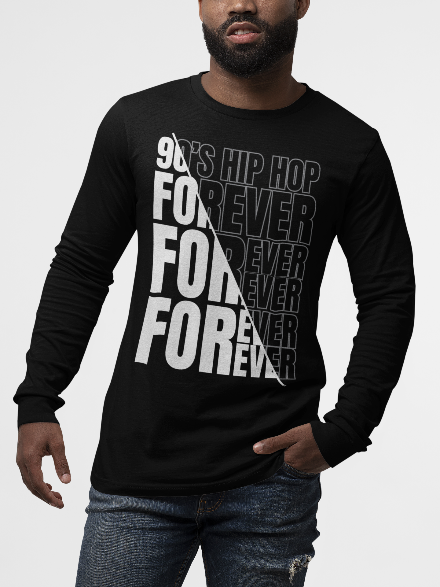 90s Hip Hop Forever - Long Sleeve T-Shirt - 5 Colors