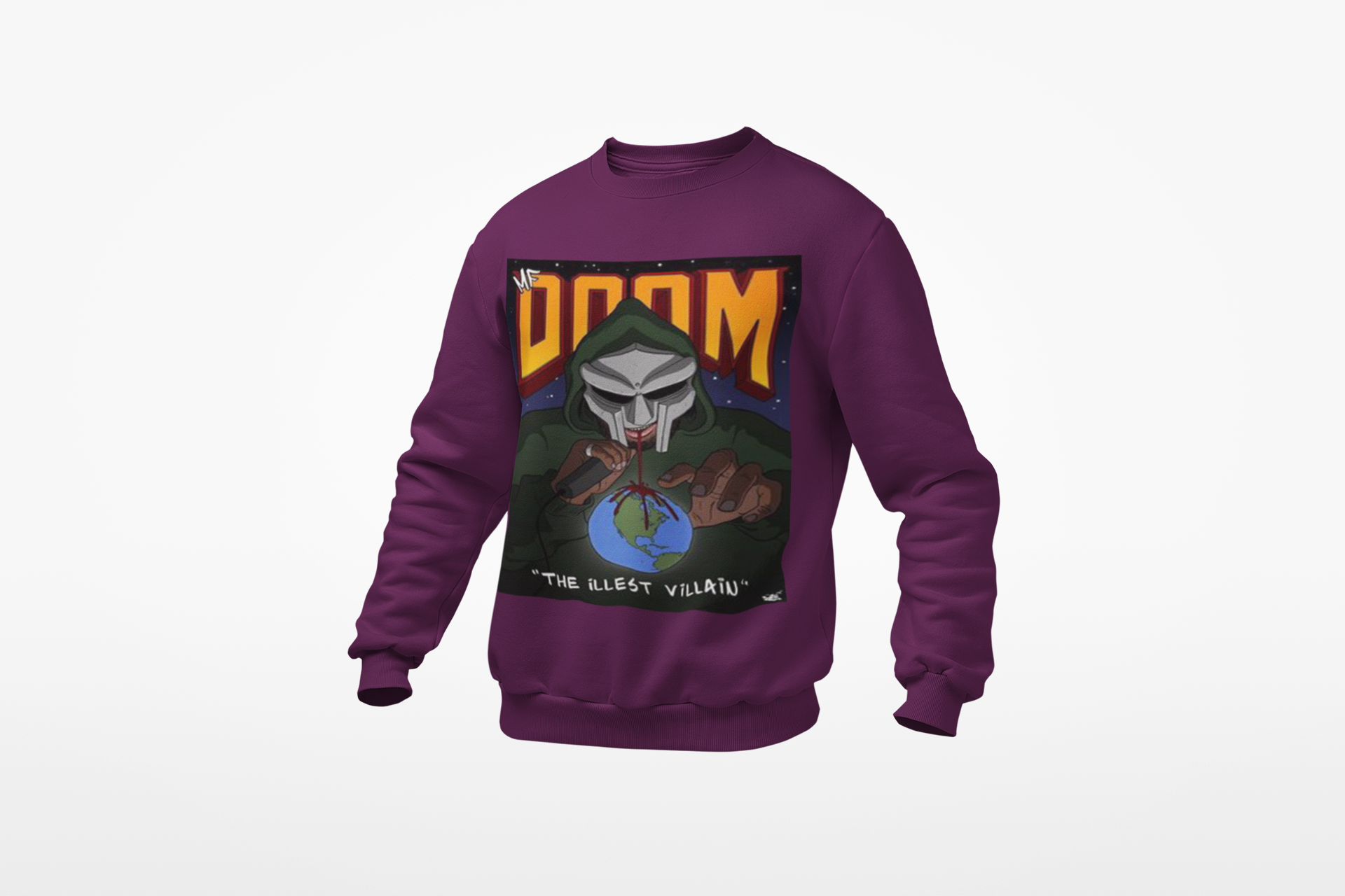 MF Doom - Hip Hop Sweatshirt - Urban Clothing- 6 Colors - One Stop Hip Hop UK