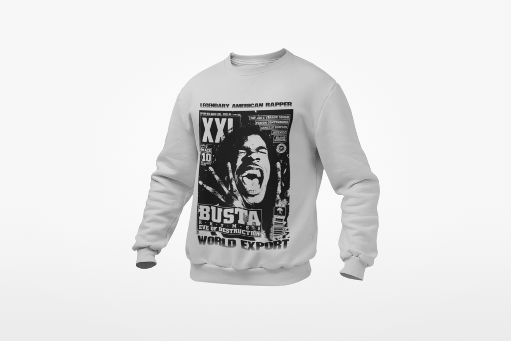 Busta  Rhymes - Sweatshirt - Black/Yellow/Red/Grey - #PHC - One Stop Hip Hop UK