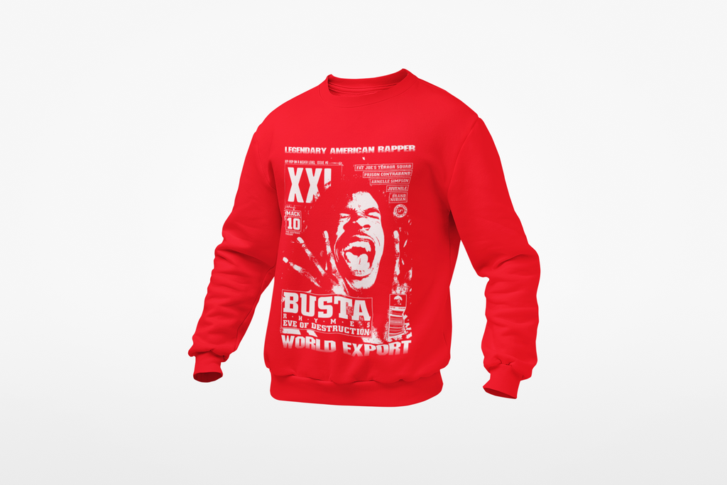 Busta  Rhymes - Sweatshirt - Black/Yellow/Red/Grey - #PHC - One Stop Hip Hop UK