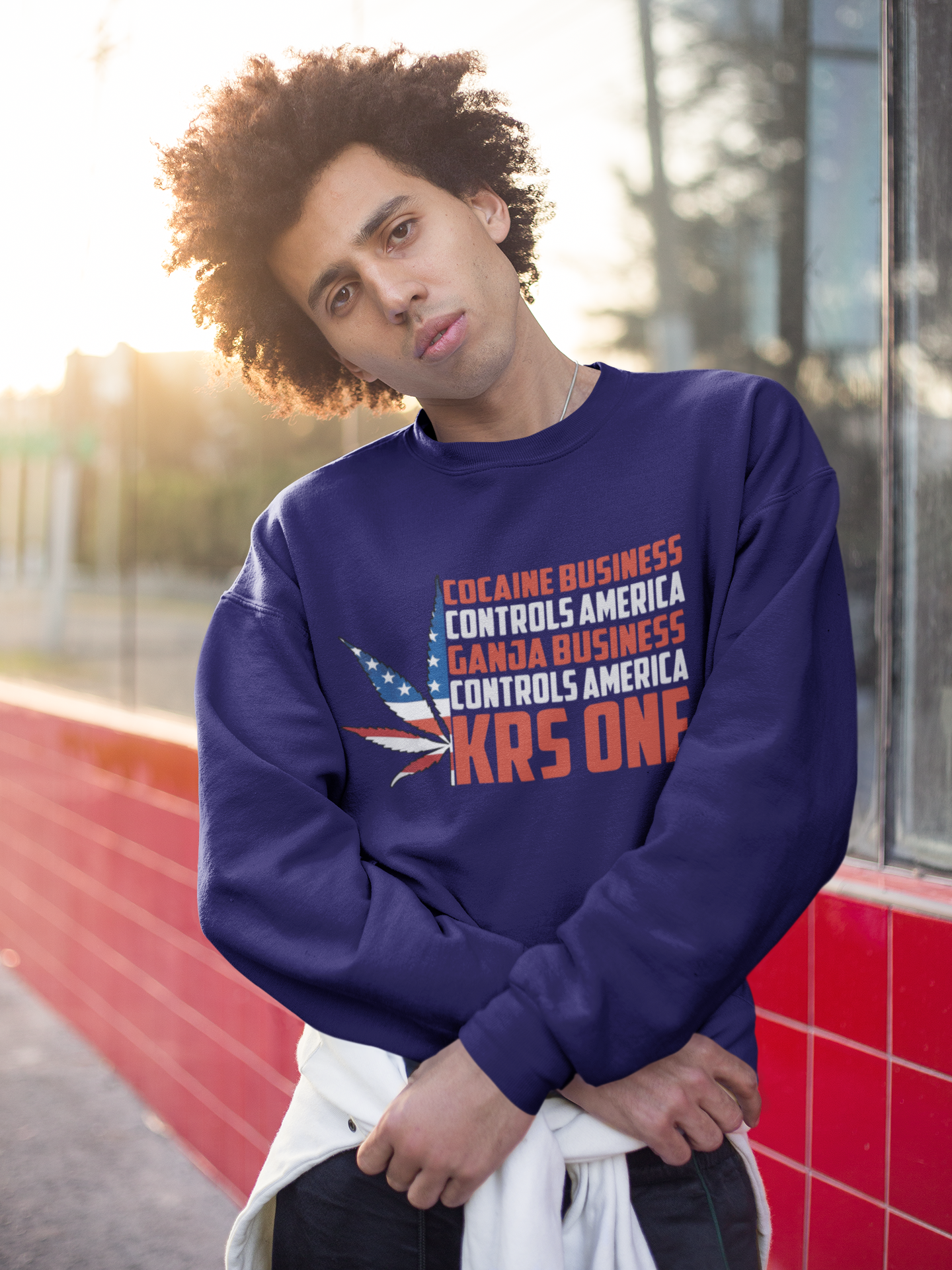 Cocaine Business - Krs One Hip Hop Sweatshirt - 4 Colors - One Stop Hip Hop UK