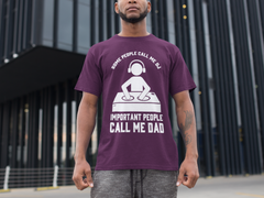 DJ Dad T-Shirt - Short Sleeve Shirt 5 Colors - Urban Streetwear - Online Shop - One Stop Hip Hop UK