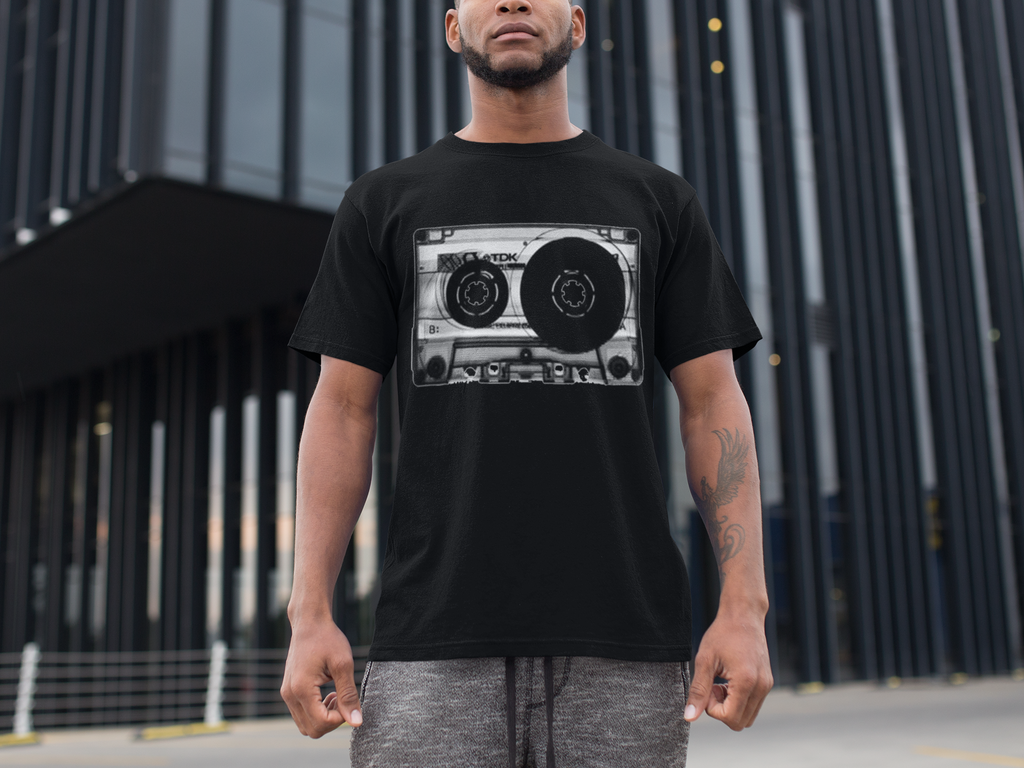 Old School Cassette Tape T-Shirt - Short Sleeve Shirt 4 Colors - New Streetwear - Online Store - One Stop Hip Hop UK