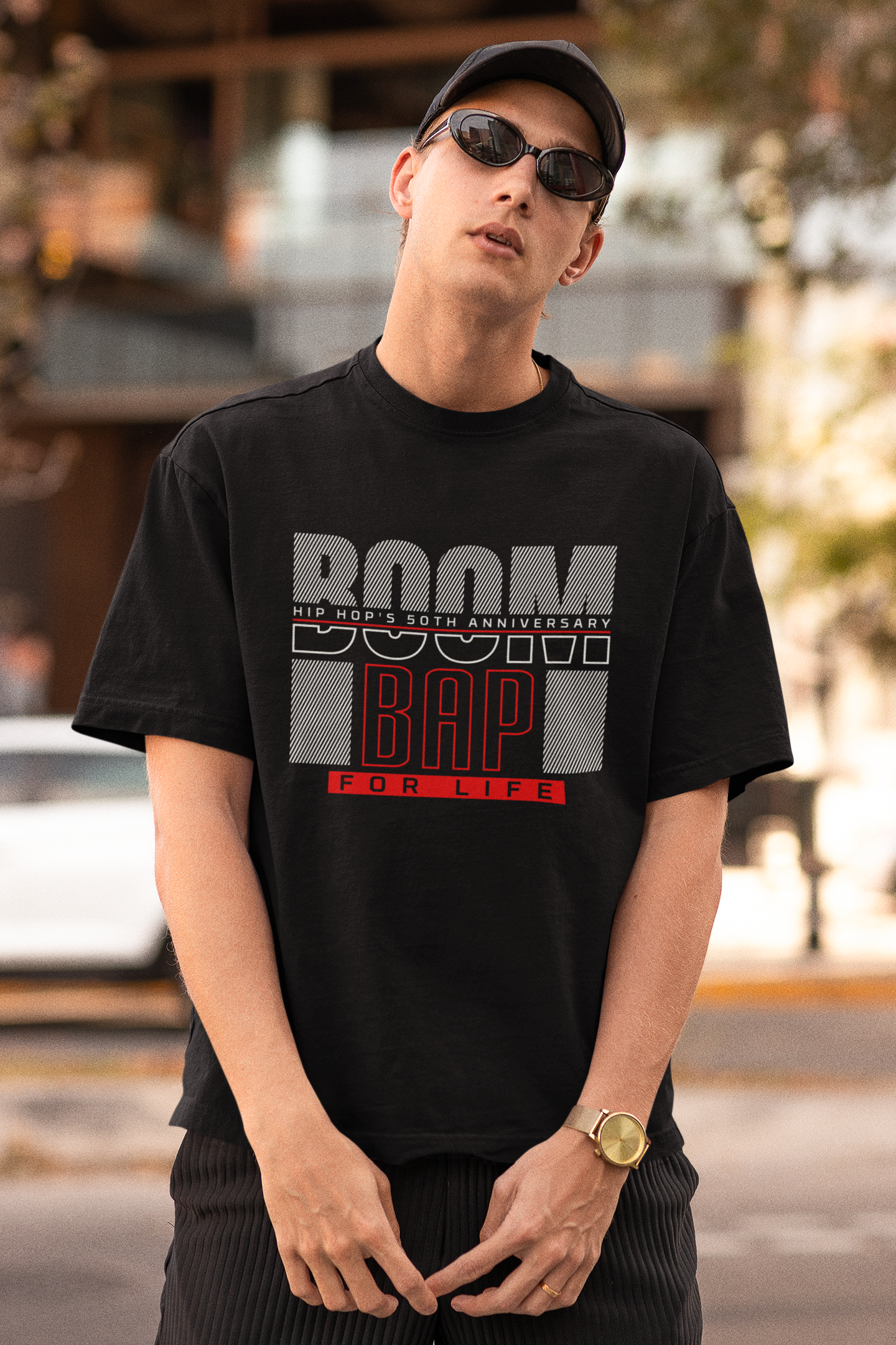 BOOM BAP FOR LIFE -  Hip Hop T-Shirt - 5 Colors  - #HipHop50th