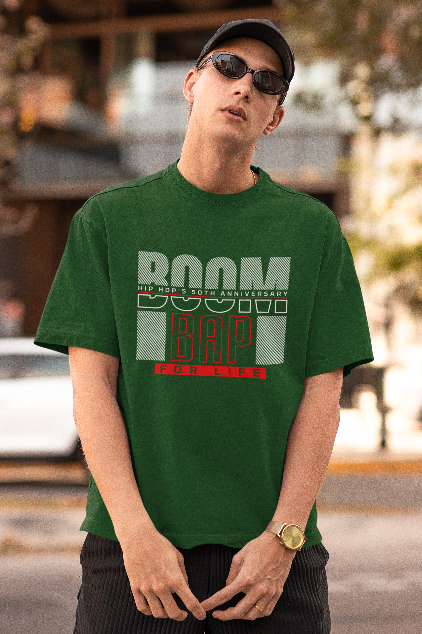 BOOM BAP FOR LIFE -  Hip Hop T-Shirt - 5 Colors  - #HipHop50th