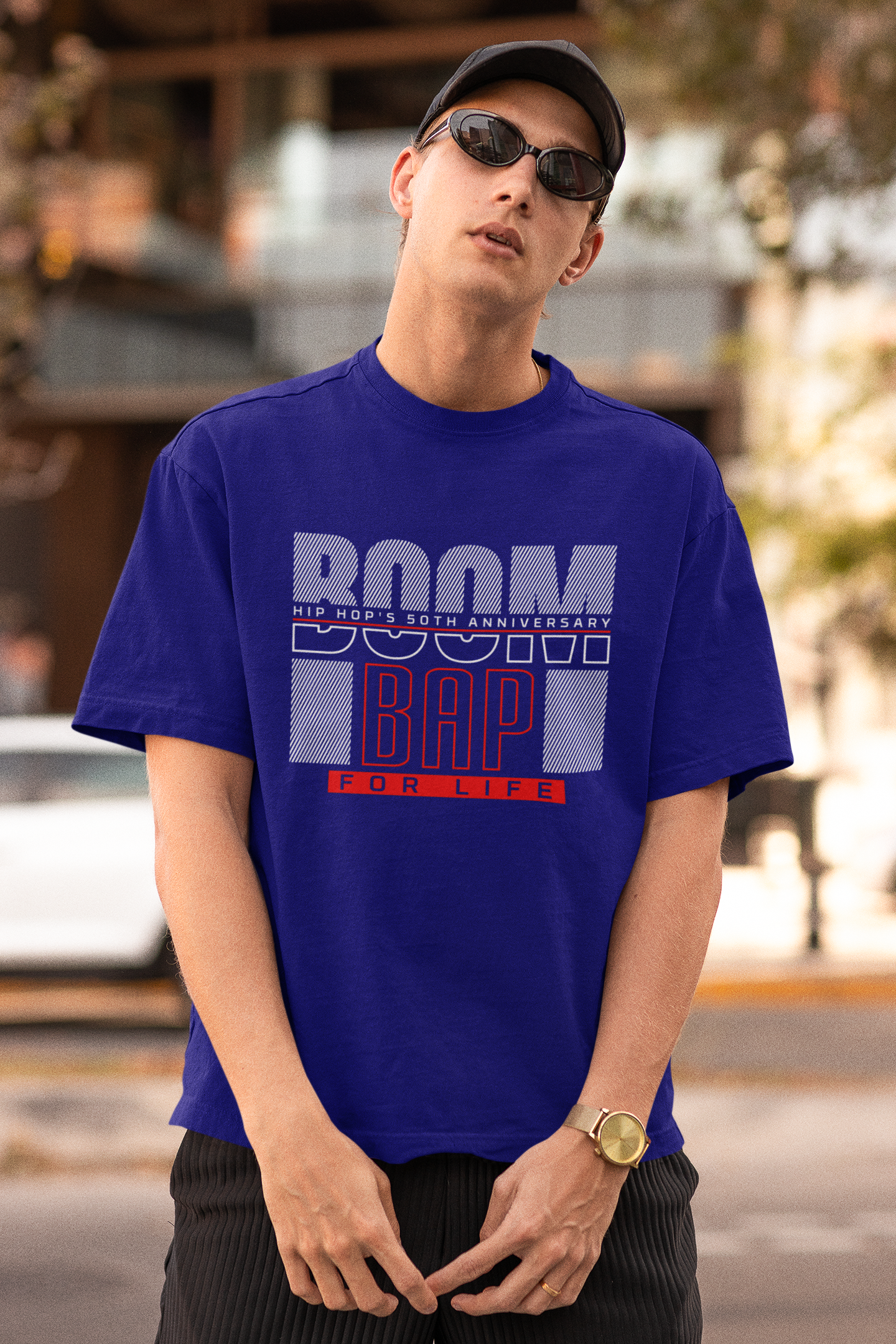 BOOM BAP FOR LIFE -  Hip Hop T-Shirt - 5 Colors  - #HipHop50th