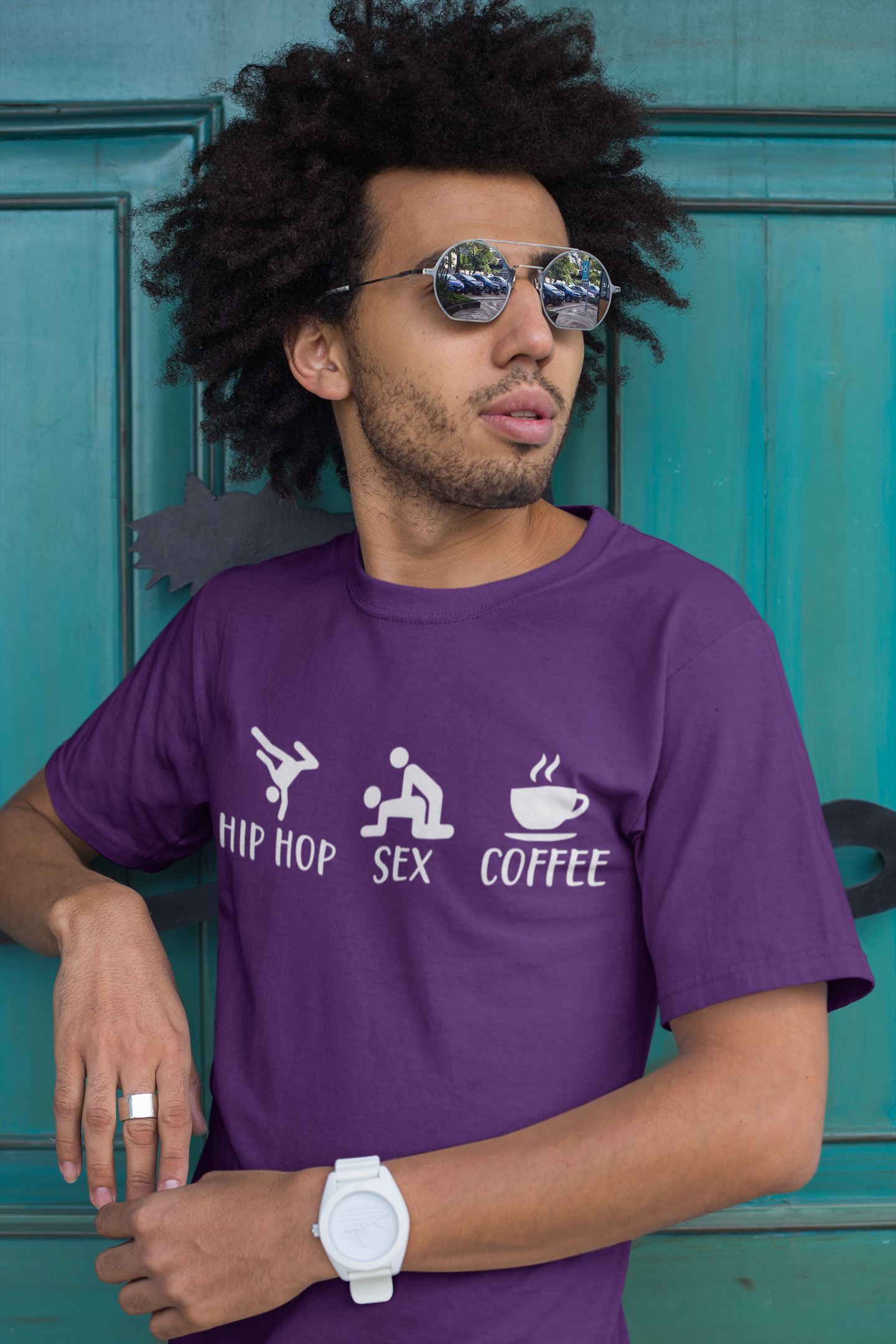 Hip Hop, Sex Coffee - Funny T-Shirt 5 Colors