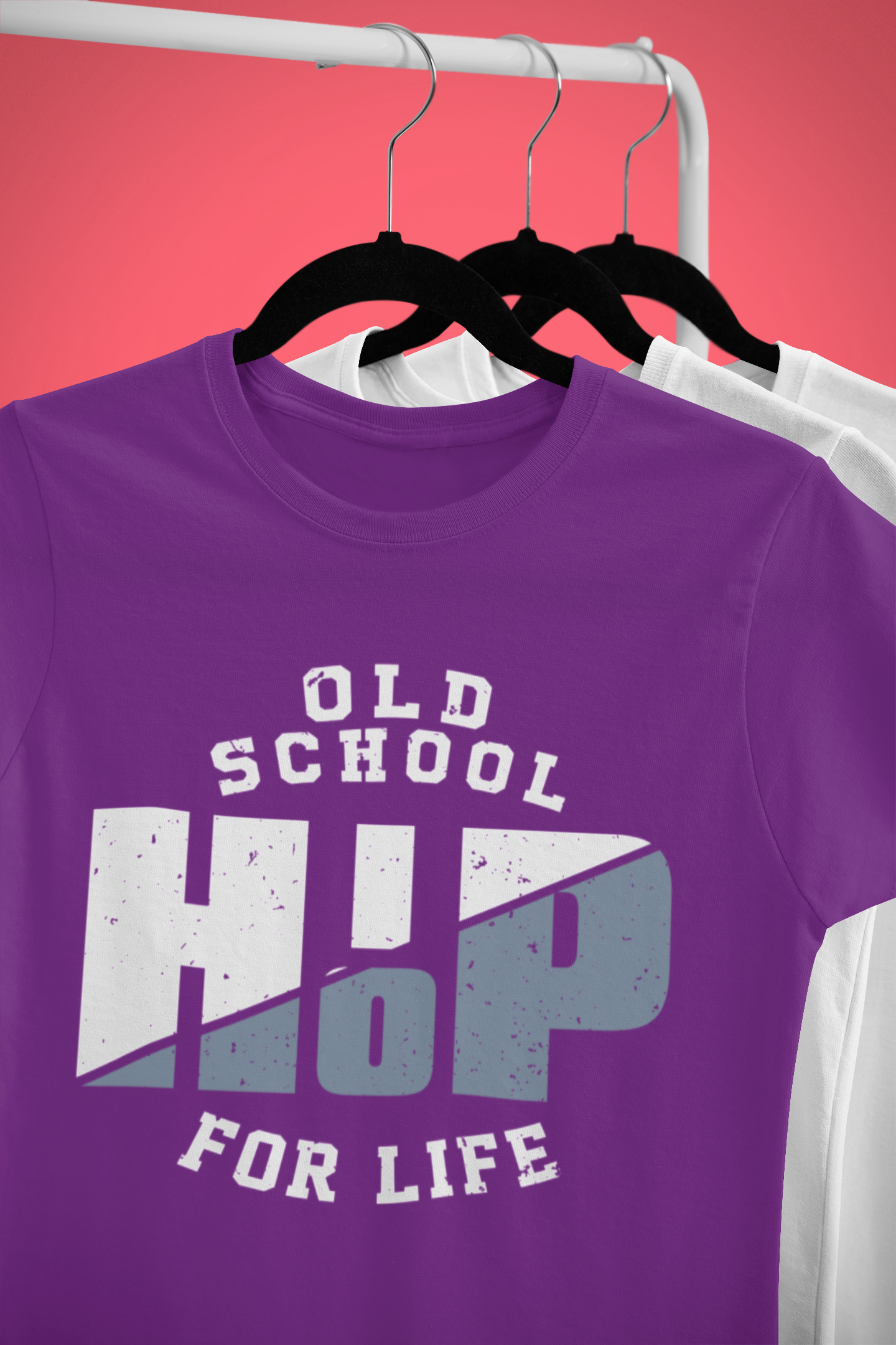 Old School Hip Hop For Life - T-Shirt - 5 Colors - #HipHop50th