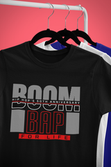 BOOM BAP FOR LIFE -  Hip Hop T-Shirt - 5 Colors  - #HipHop50th