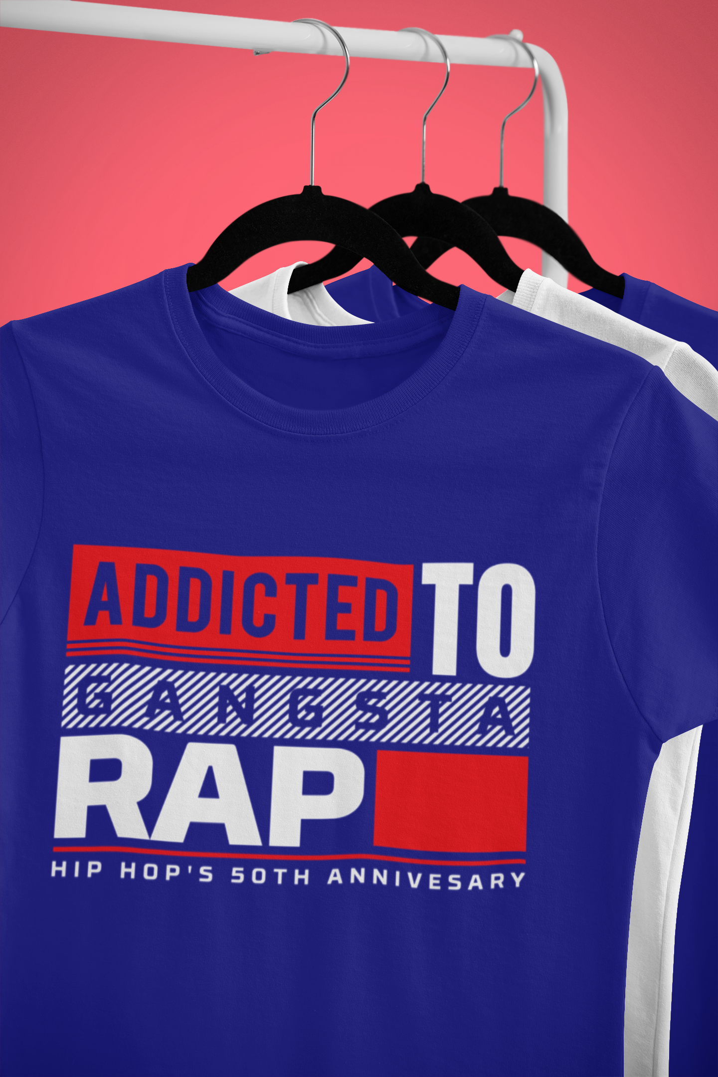 Addicted to Gangsta Rap - T-Shirt - 5 Colors - #HipHop50th