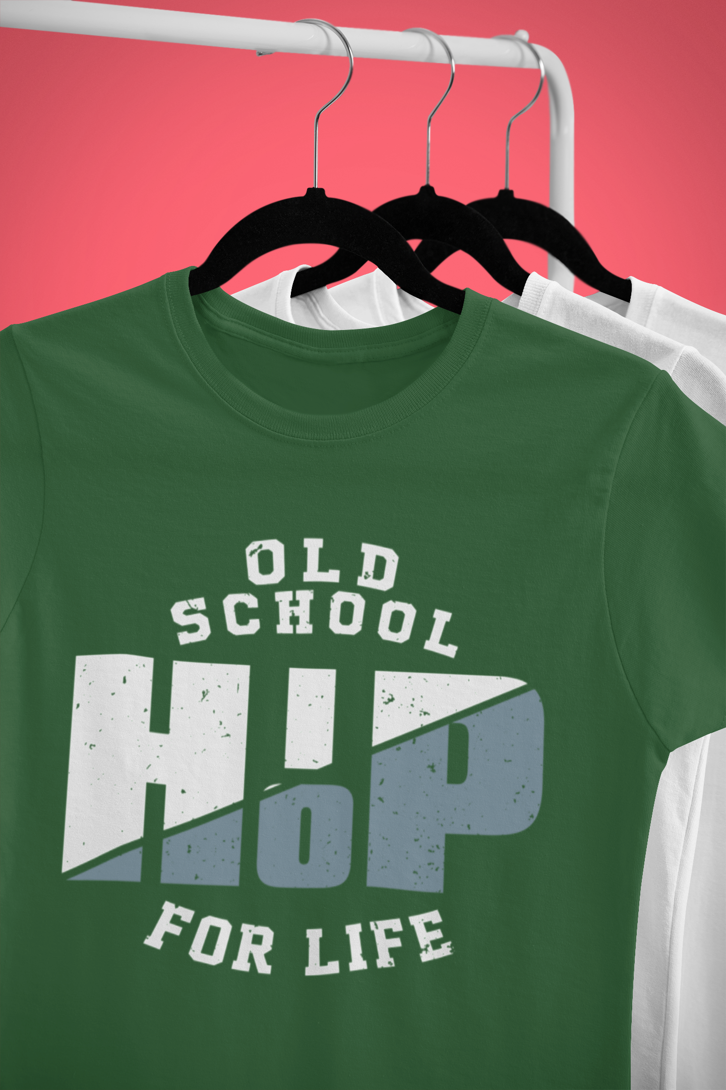 Old School Hip Hop For Life - T-Shirt - 5 Colors - #HipHop50th