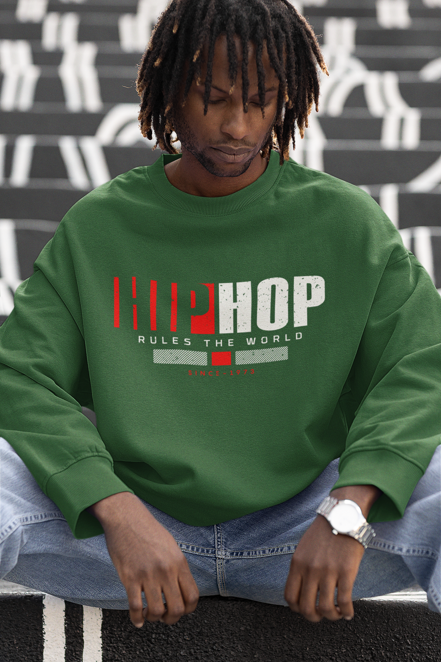 Hip Hop Rules The World - Hip Hop Sweatshirt - 5 Colors Available #HipHop50th