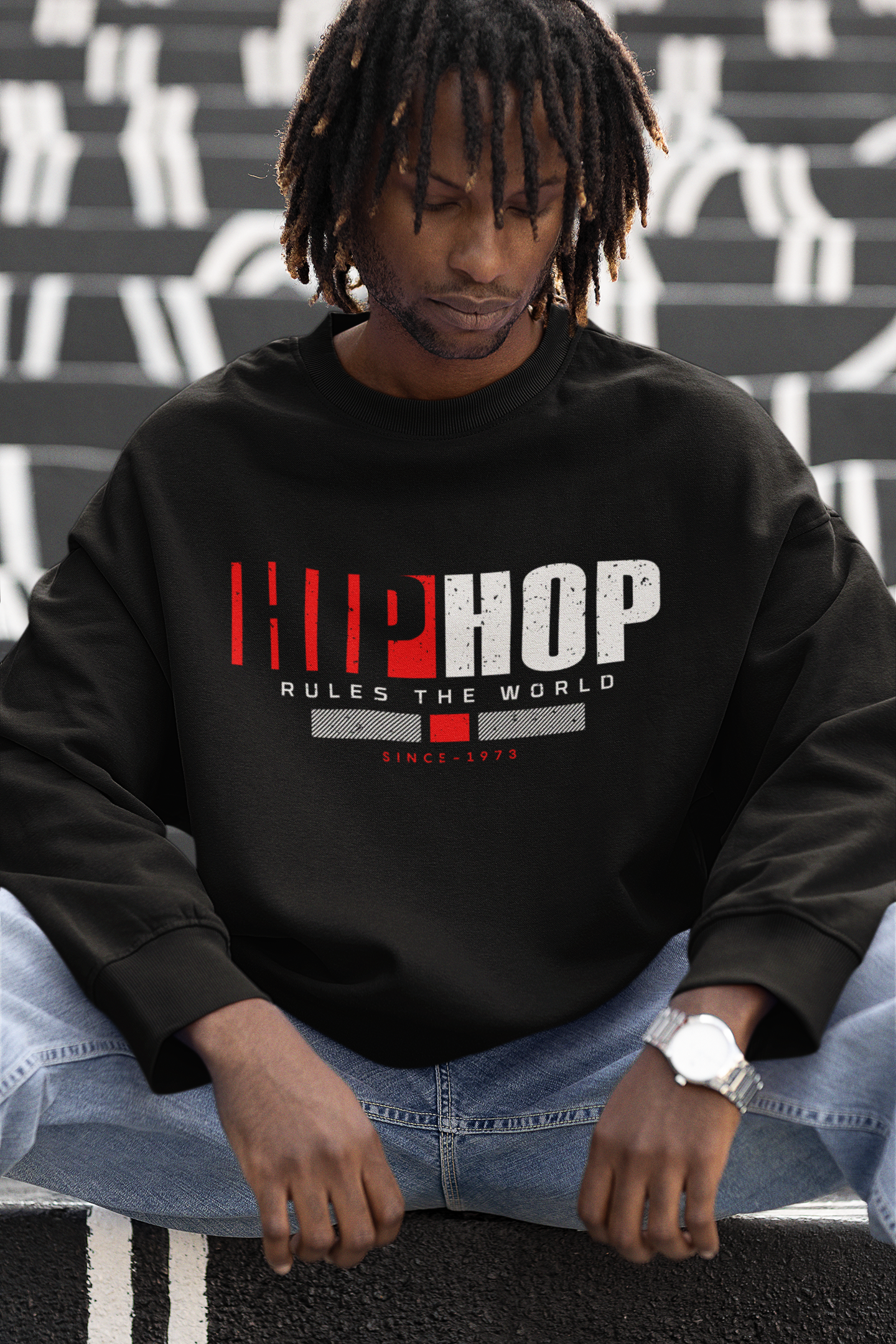 Hip Hop Rules The World - Hip Hop Sweatshirt - 5 Colors Available #HipHop50th