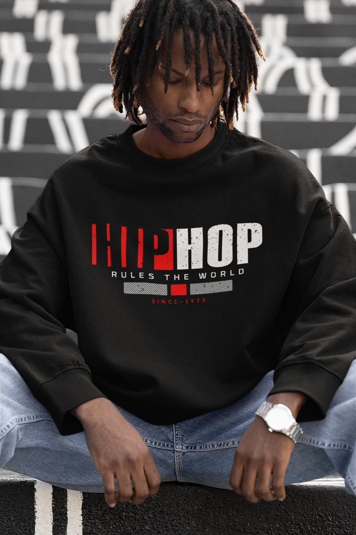 Hip Hop Rules The World - Hip Hop Sweatshirt - 5 Colors Available #HipHop50th