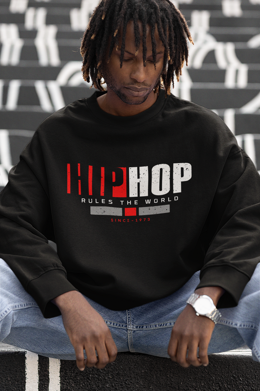 Hip Hop Rules The World - Hip Hop Sweatshirt - 5 Colors Available #HipHop50th