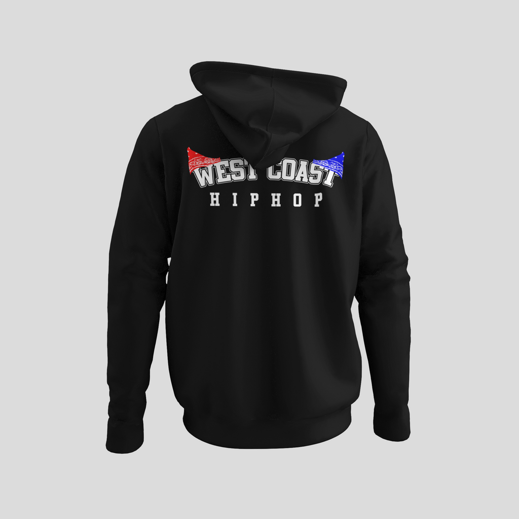 West Coast Hip Hop - Hoodie - Black/Green - One Stop Hip Hop UK