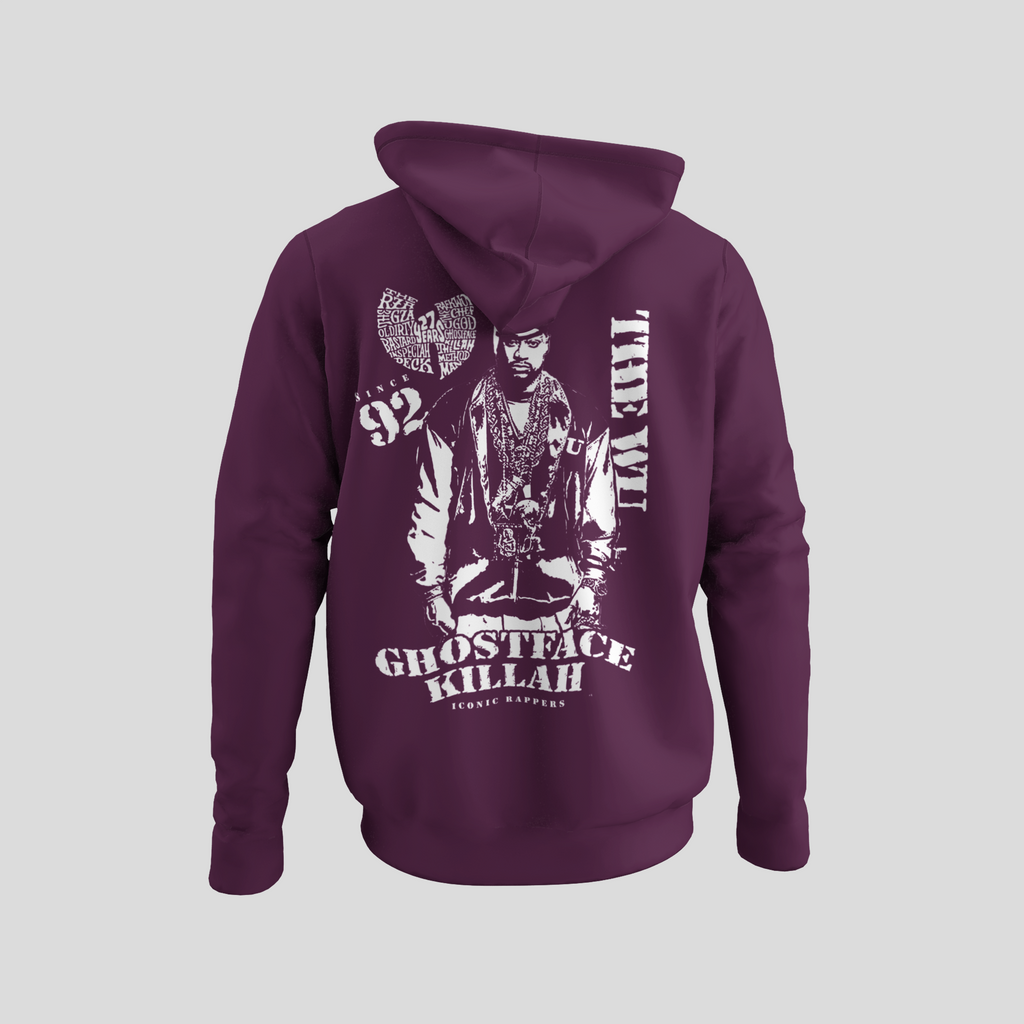 Ghostface Killah - Wu-Tang Clan - Hoodie - Black/Yellow/Purple/Grey - #PHC - One Stop Hip Hop UK