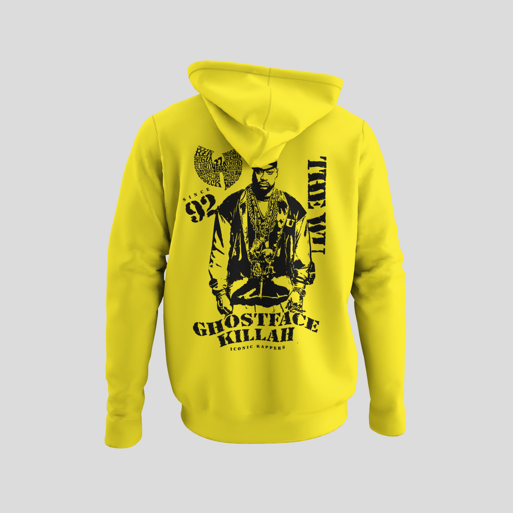 Ghostface Killah - Wu-Tang Clan - Hoodie - Black/Yellow/Purple/Grey - #PHC - One Stop Hip Hop UK
