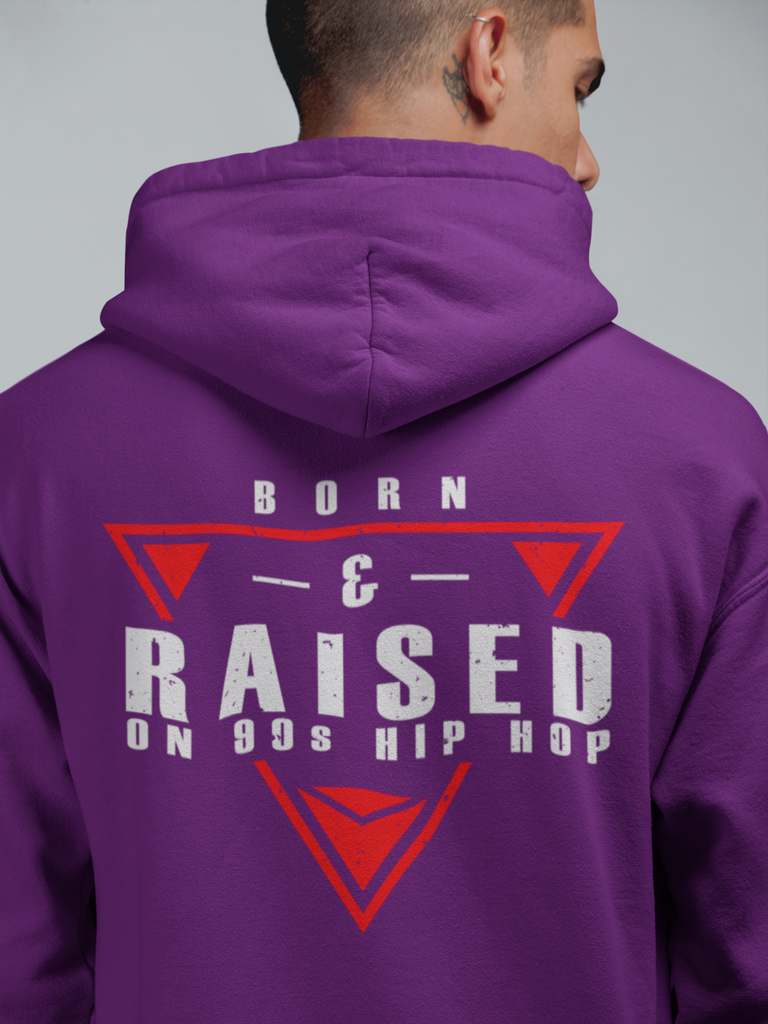 Born and Raised on 90's Hip Hop Hoodie Clothing - Six Colors - Long Sleeve Shirt #HipHop50th