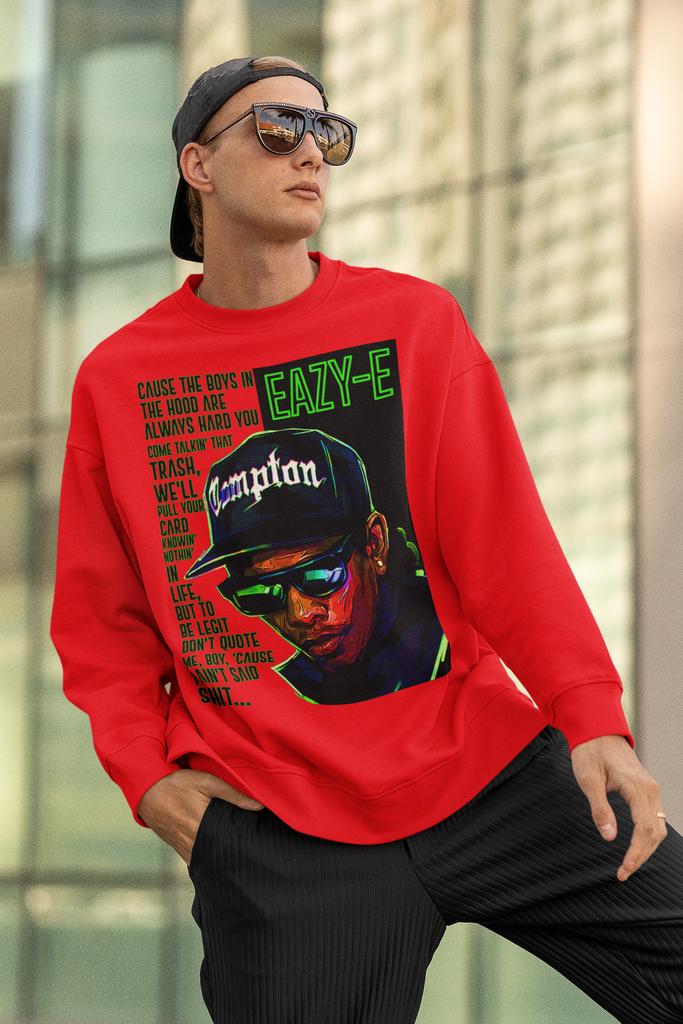 EAZY-E Long Sleeve Sweatshirt - 5 Colors - FREE Shipping
