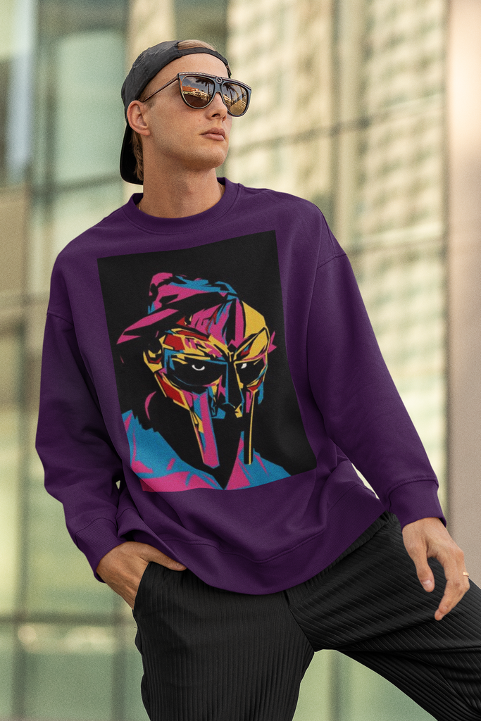 MF Doom/Mask HIP HOP Long Sleeve Sweatshirt - 5 Colors - FREE Shipping